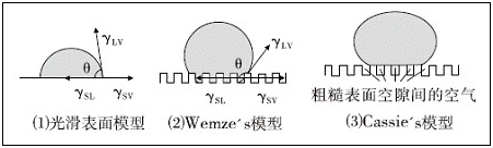 固體表面潤(rùn)濕模型