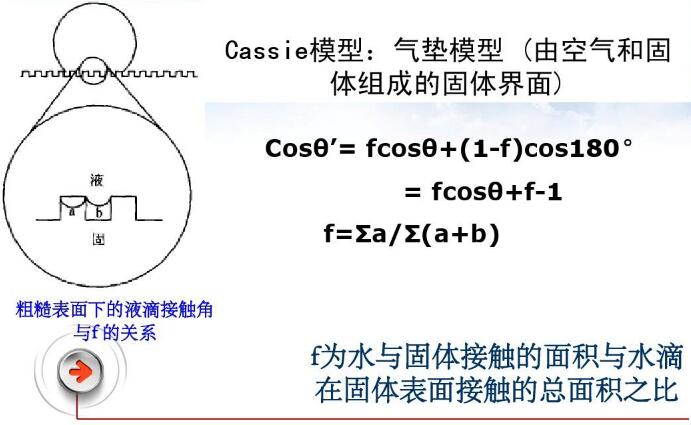 Cassie 模型示意圖